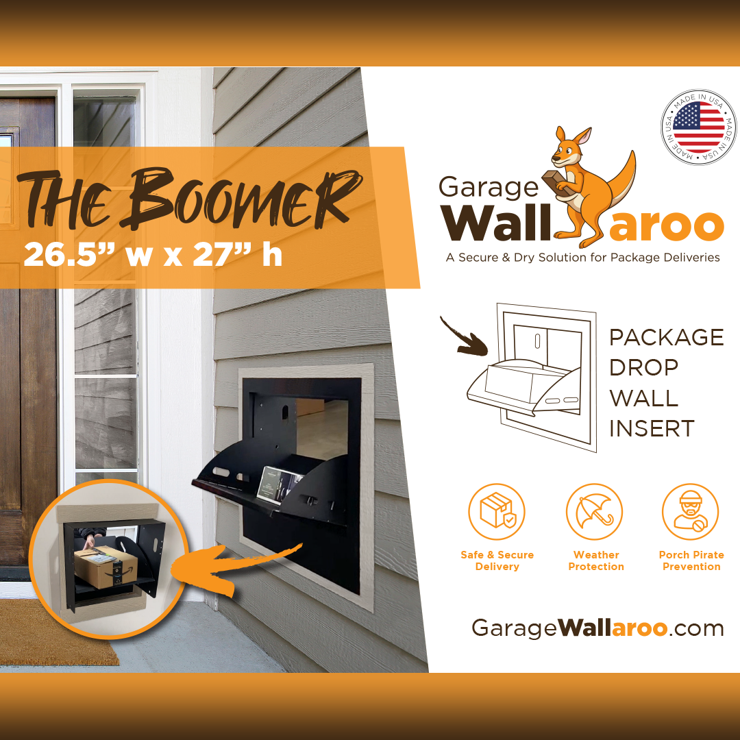 "The Boomer" Full-Size Package Wall Insert for Securing Large Package Deliveries